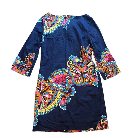 Lilly Pulitzer Shauna tunic bright navy 
Optical confusion novelty size 6 - Picture 2 of 7